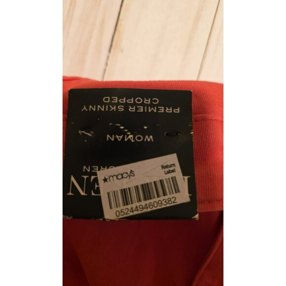 LAUREN Ralph Lauren Crop Pants Red Premier Skinny Crop Pants size 18W NWTD Faded - Picture 4 of 13